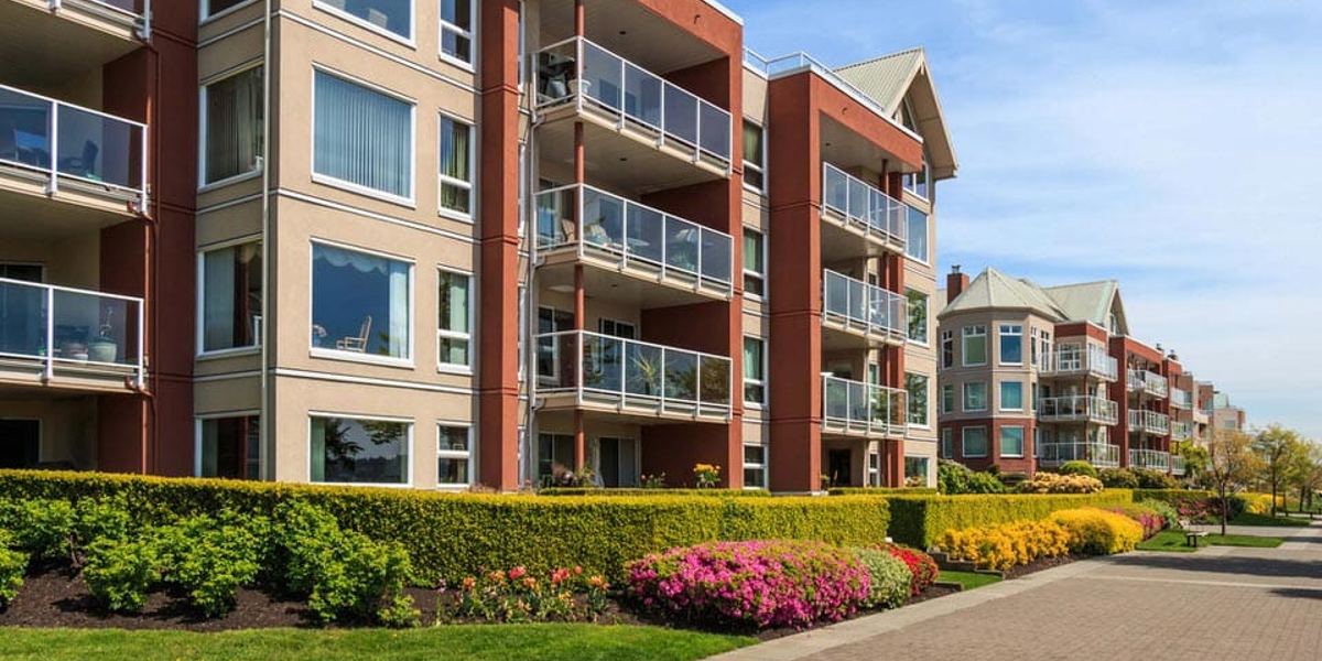 Condominio con aree comuni curate